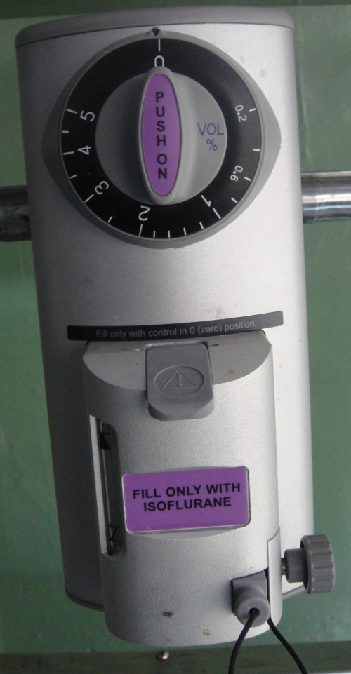 Isoflurane delivery device